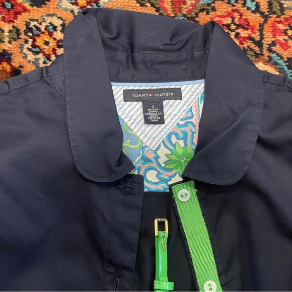 Tommy Hilfiger Navy/Green Sleeveless belted dress - Picture 10 of 12